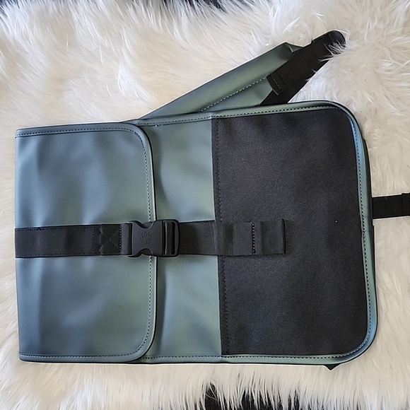 New Rains Buckle Backpack Mini in Silver Pine - Picture 2 of 7